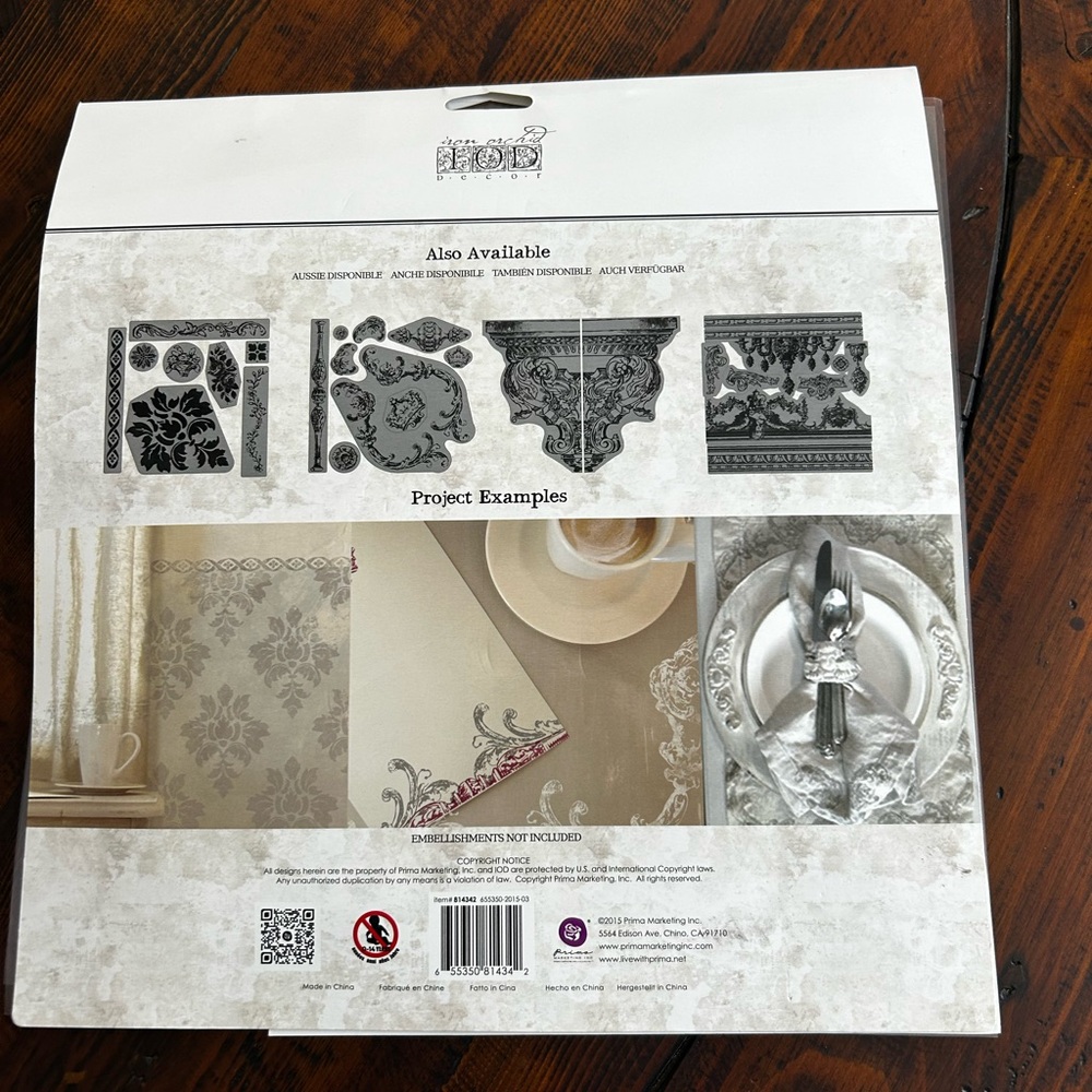 Iron Orchid Designs 1st Generation “Fleur” Stamp Set - Picture 2 of 5